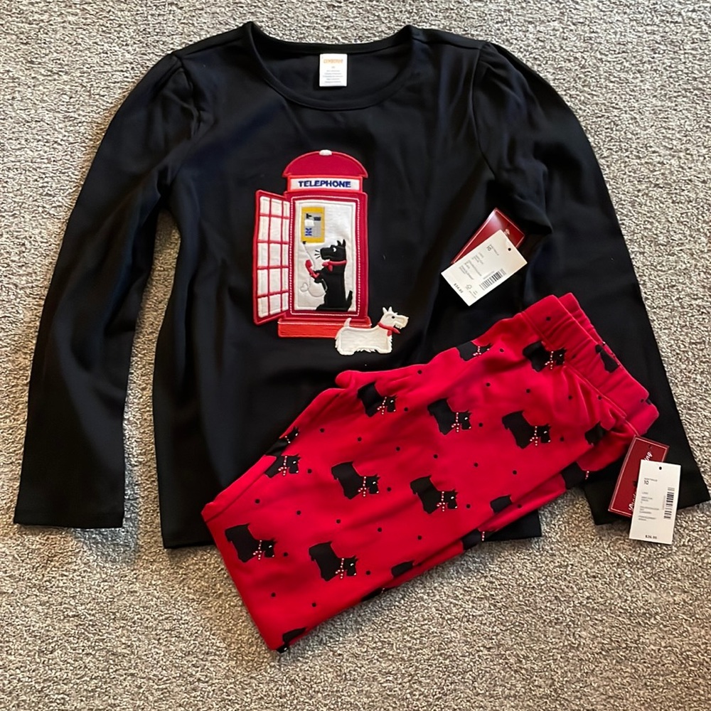 Gymboree Dog Phonebooth Matching Set Girls Size: 10 NWT